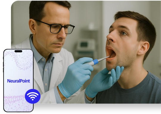 AI Device being used to inspect patient health